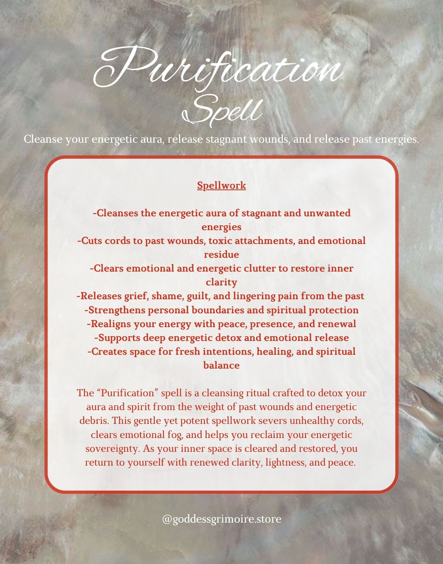 Purification Spell