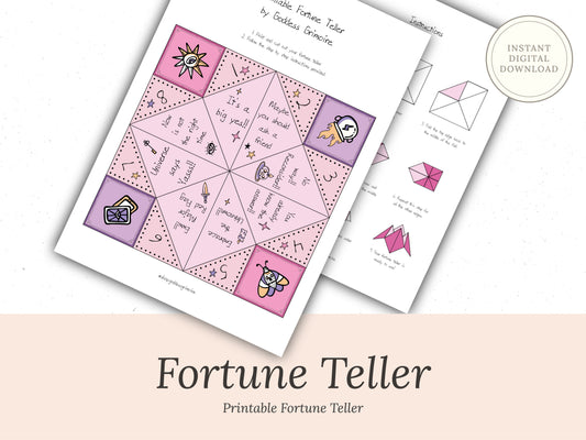 Fortune Teller - Printable Craft
