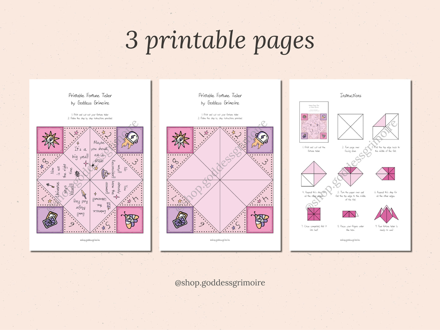 Fortune Teller - Printable Craft