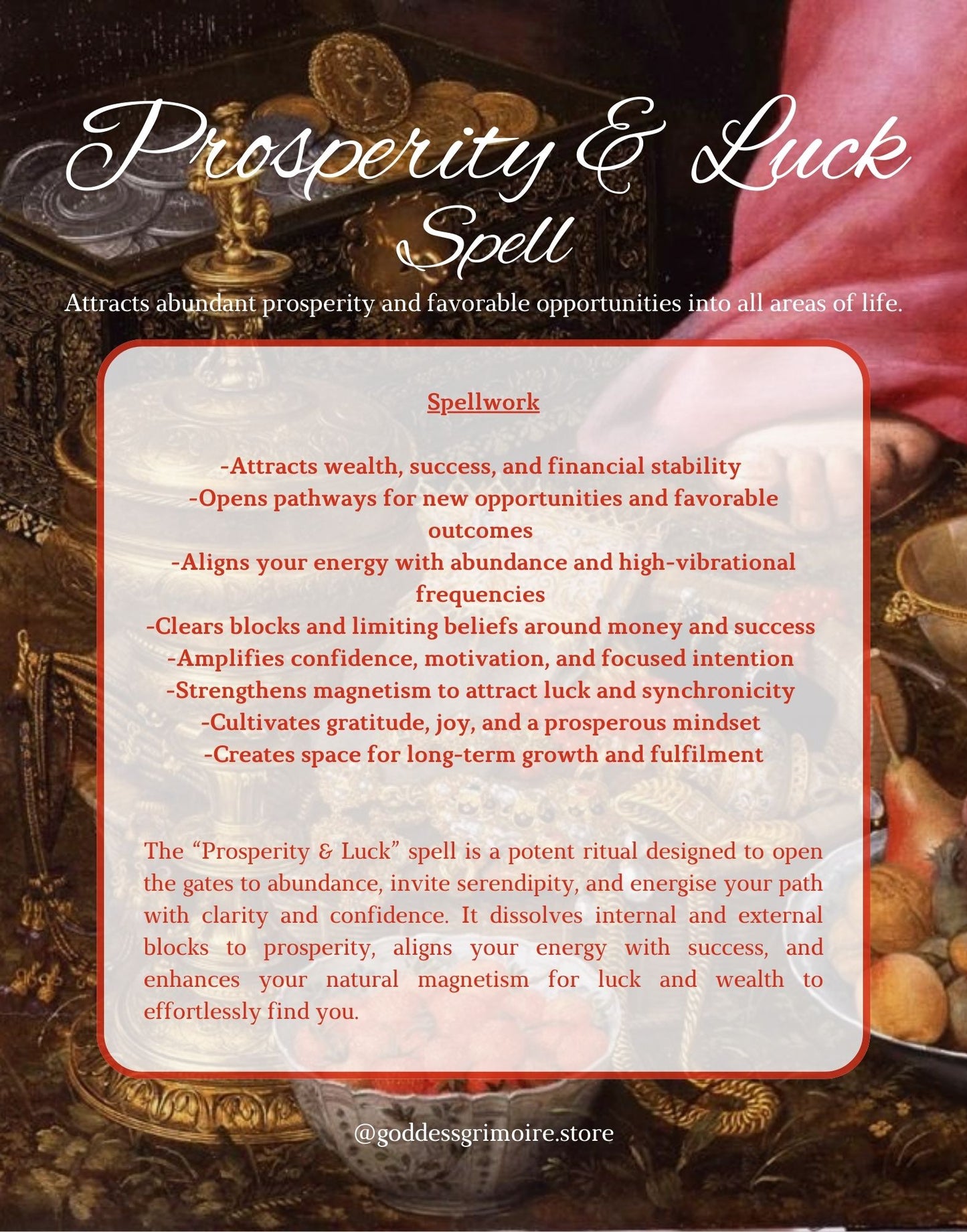 Prosperity and Luck Spell