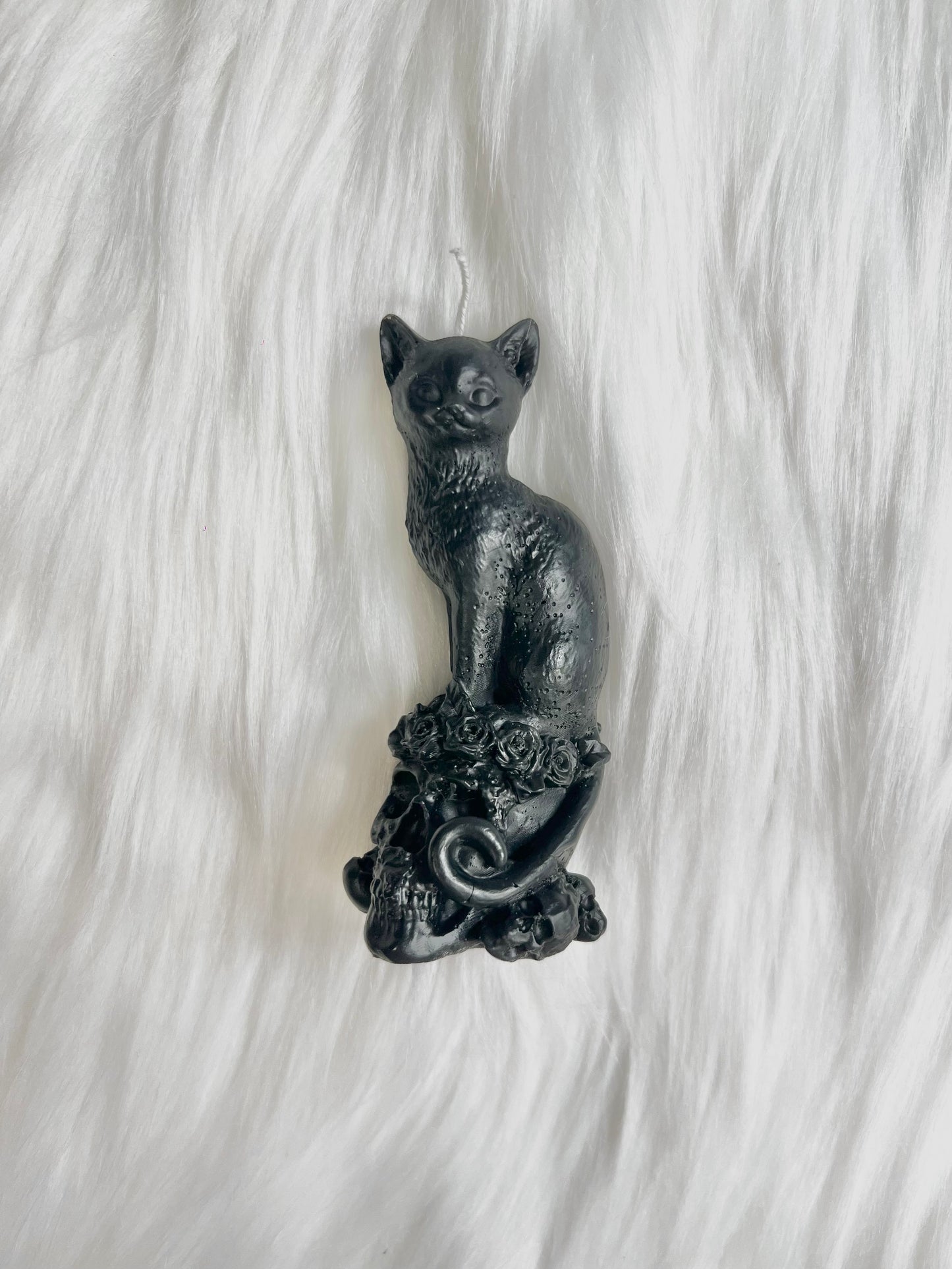 *Made to Order* Organic Beeswax - Black Cat Spell Candle