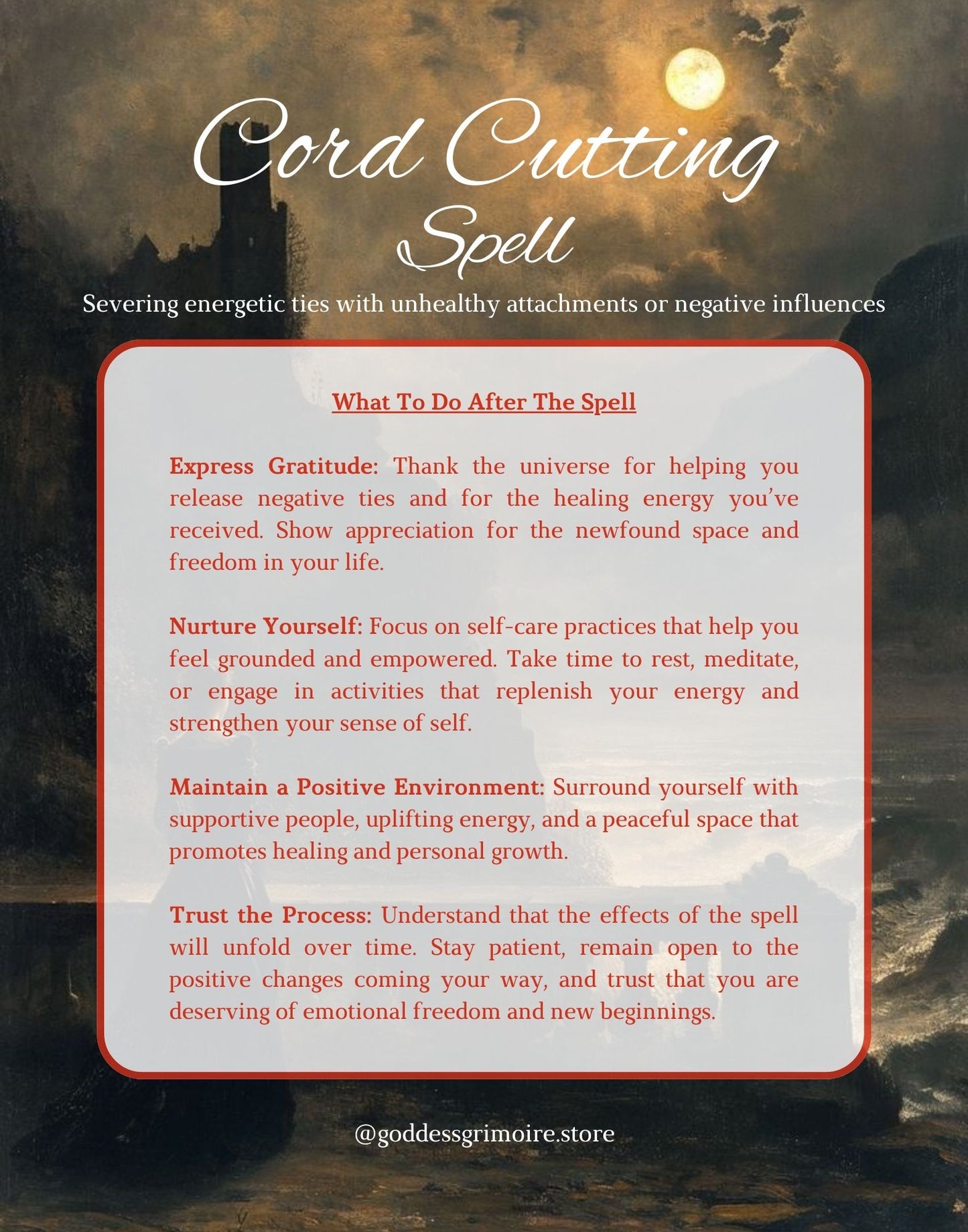 Cord Cutting Spell