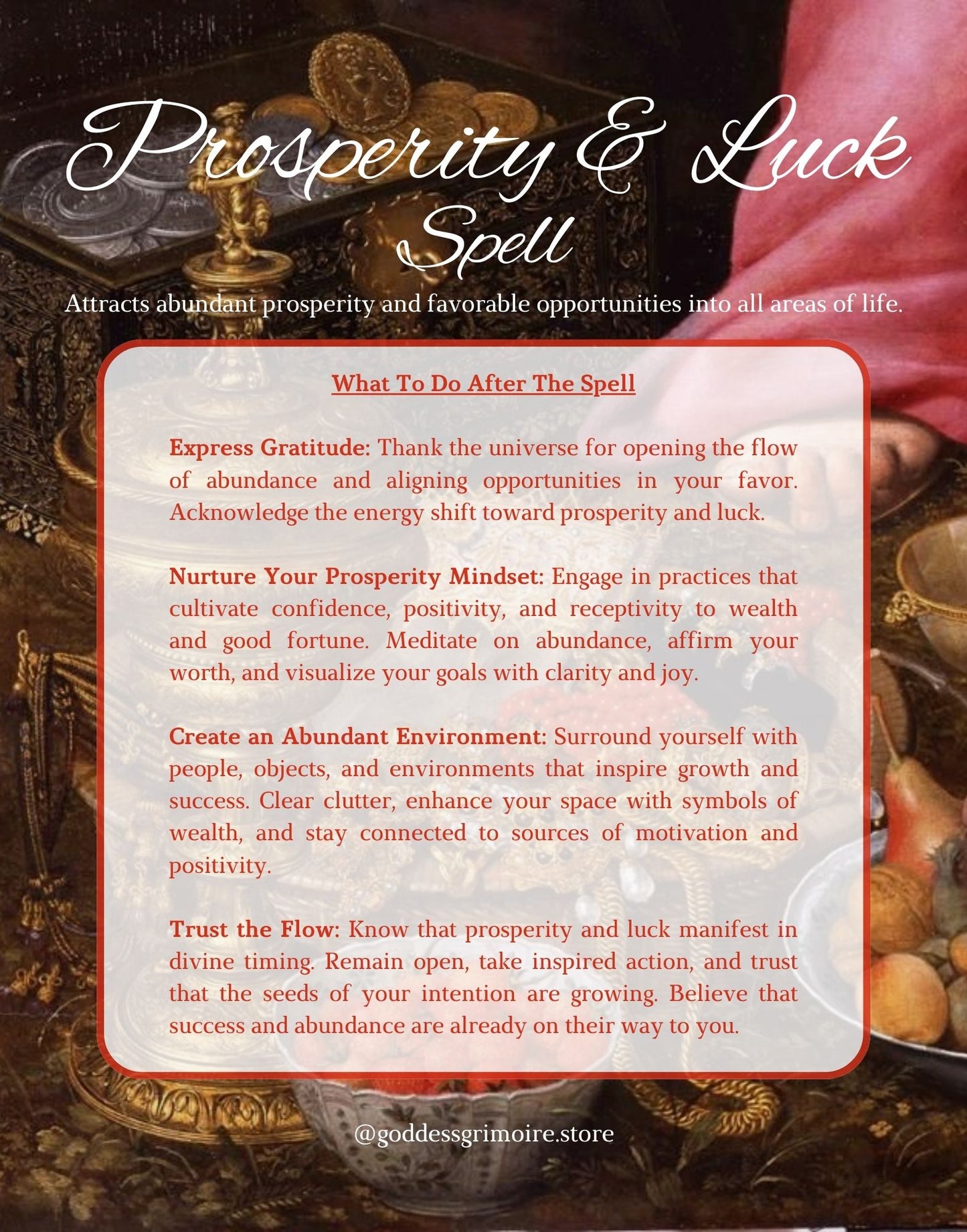 Prosperity and Luck Spell