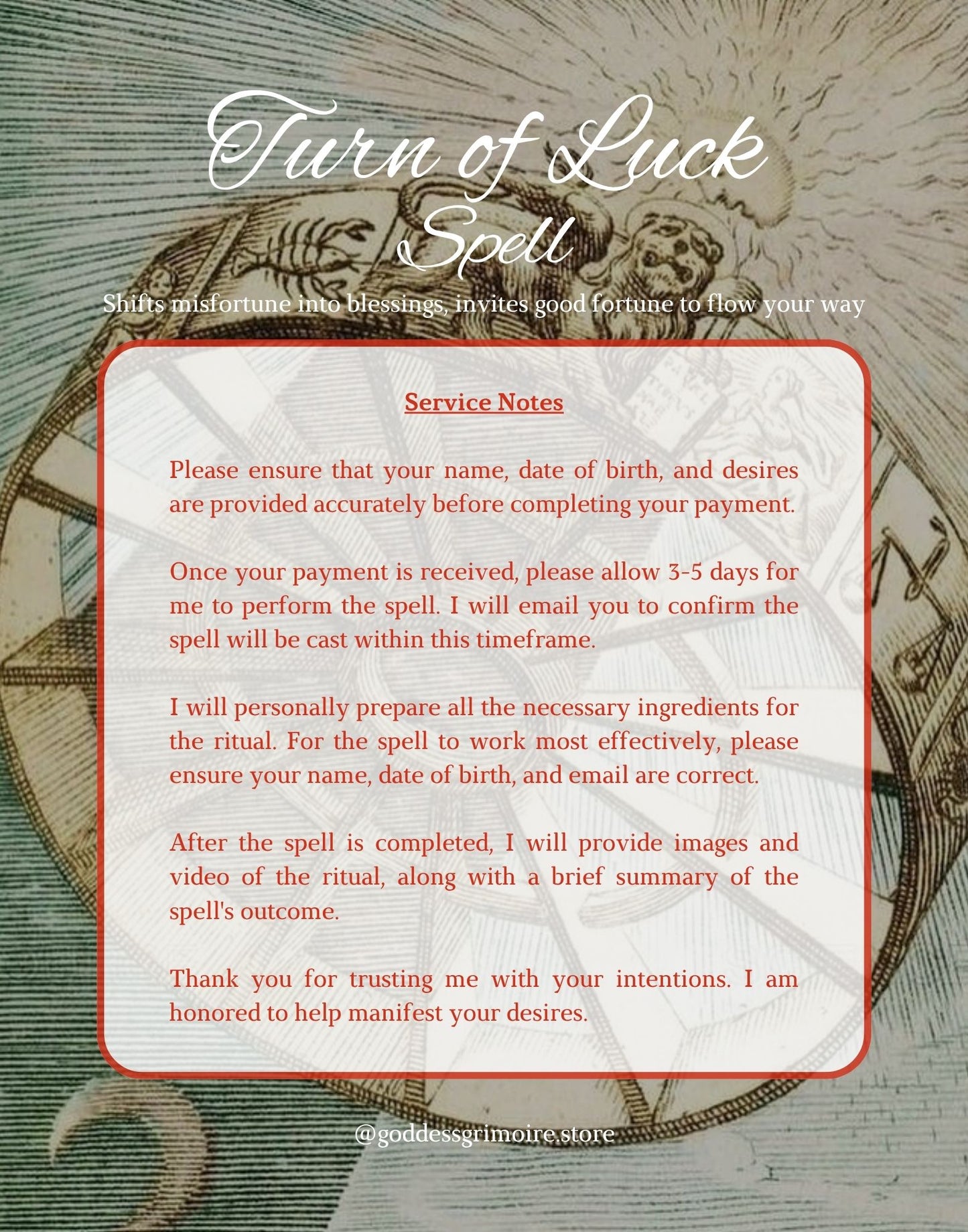 Turn Of Luck Spell