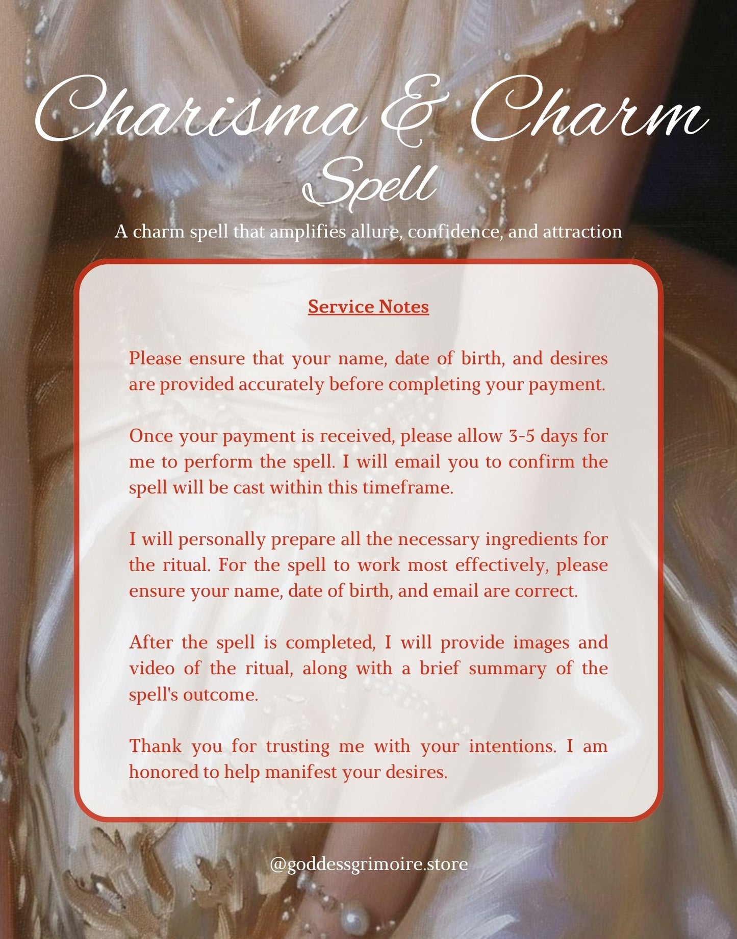 Charisma & Charm Spell