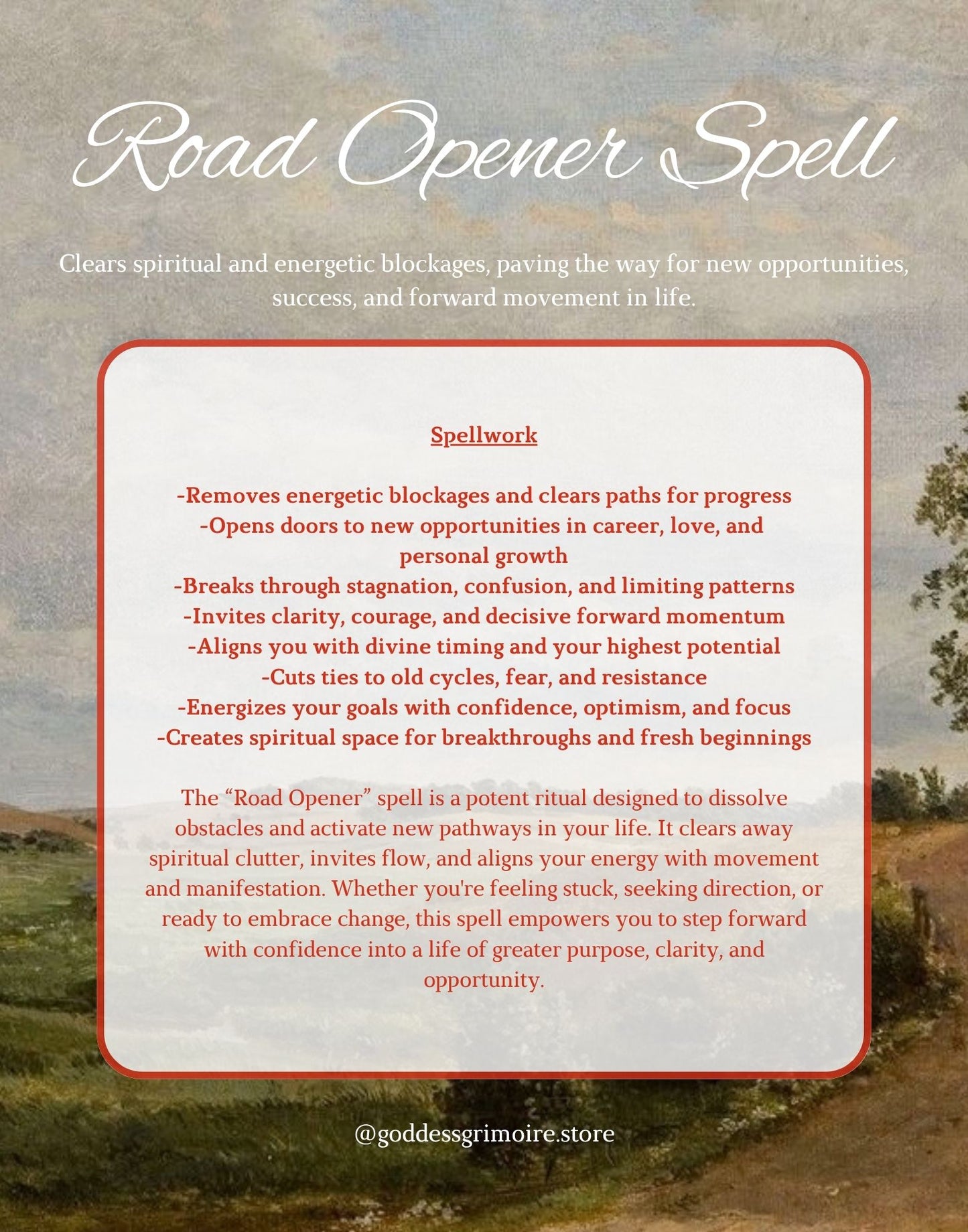 Road Opener Spell
