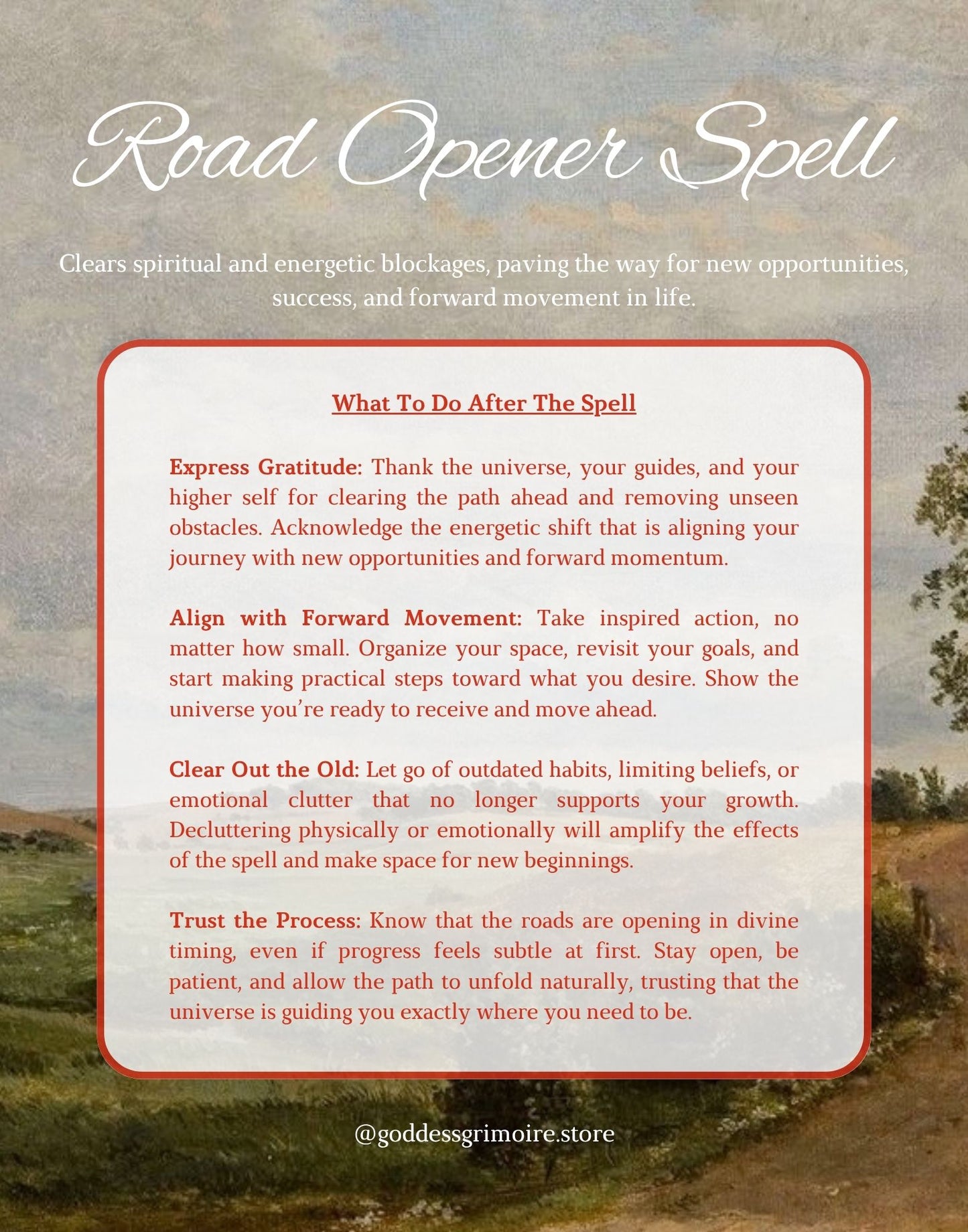 Road Opener Spell