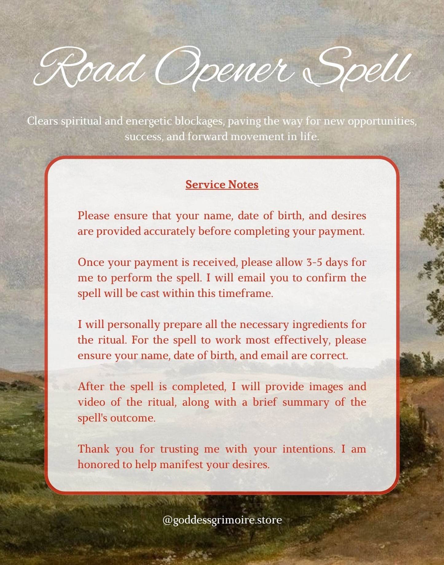 Road Opener Spell