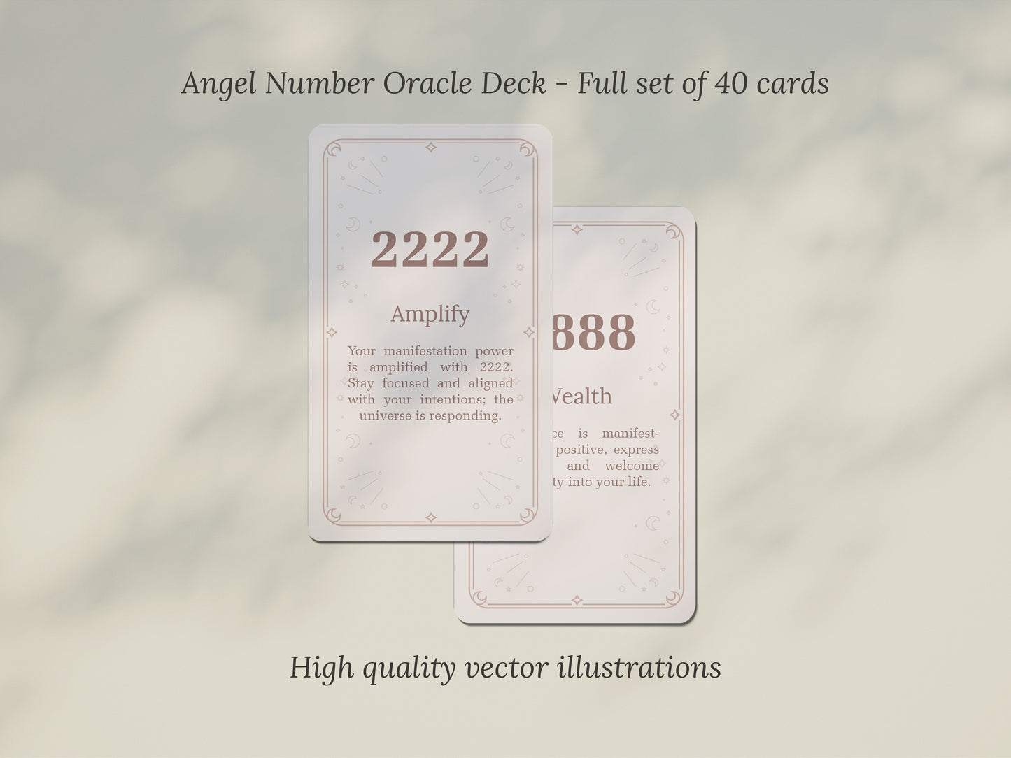 Angel Numbers - Printable Cards
