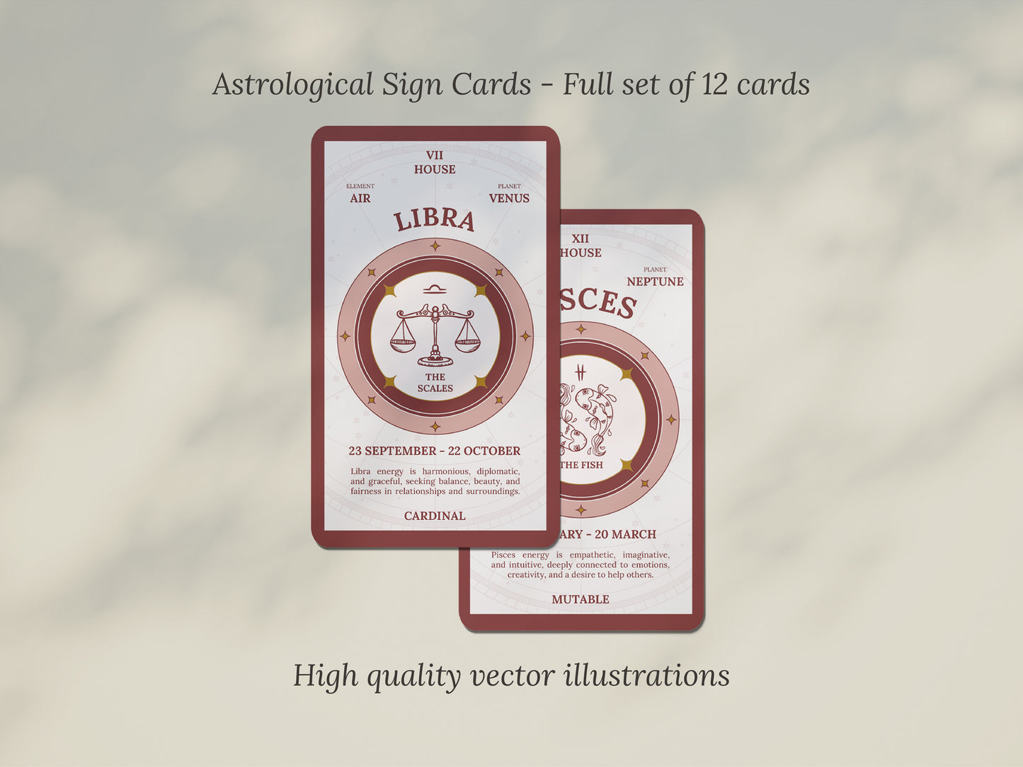 Astrological Signs - Printable Cards