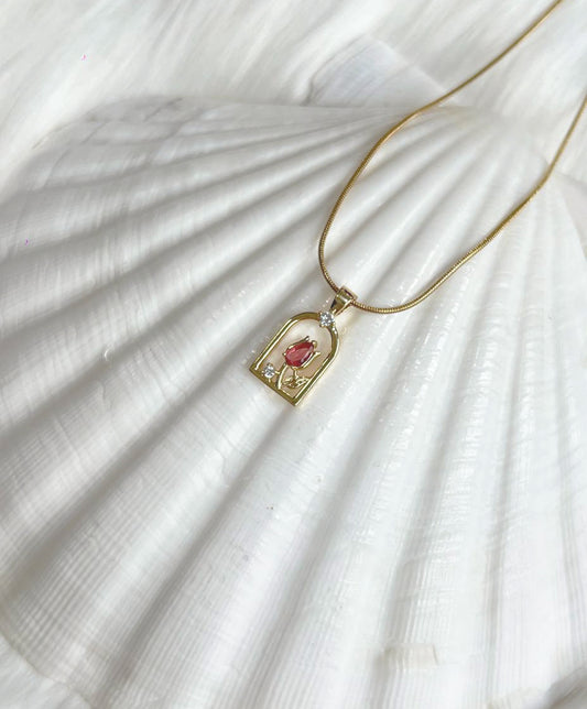 Tulip Flower - 18k Gold Plated Necklace