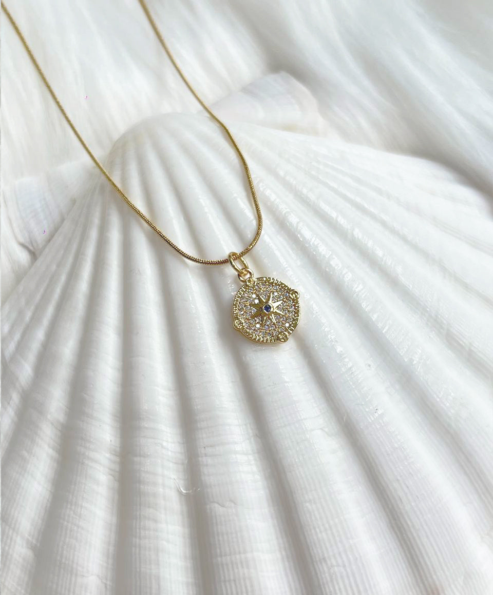 The Compass - 18k Gold Plated Necklace