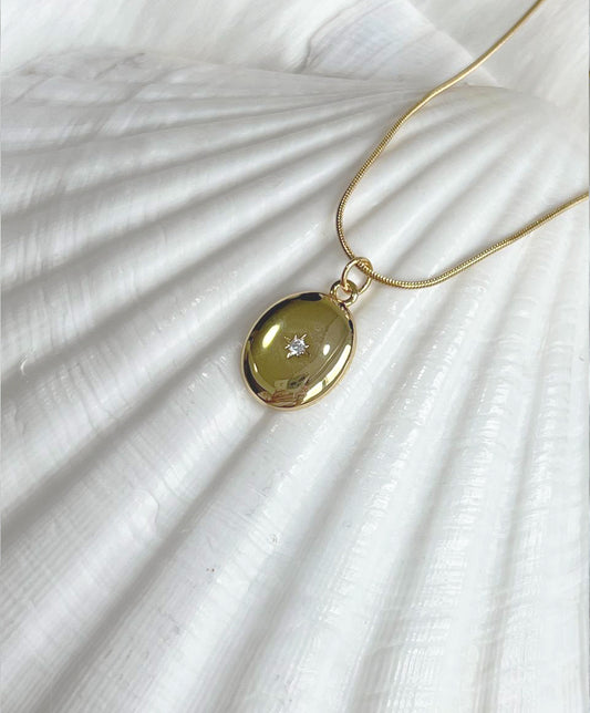 Simple Elegance - 18k Gold Plated Necklace