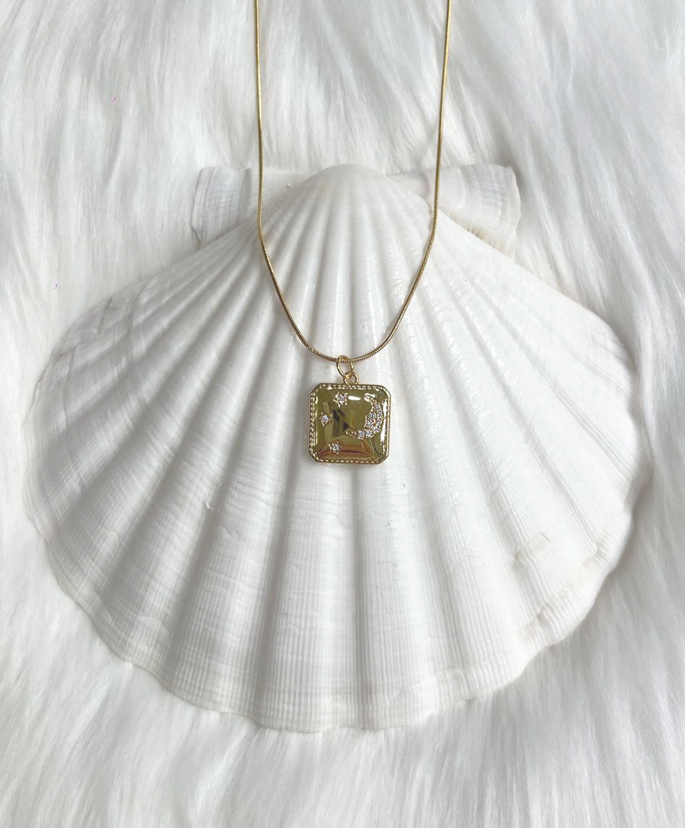Moon and Stars - 18K Gold Plated Necklace