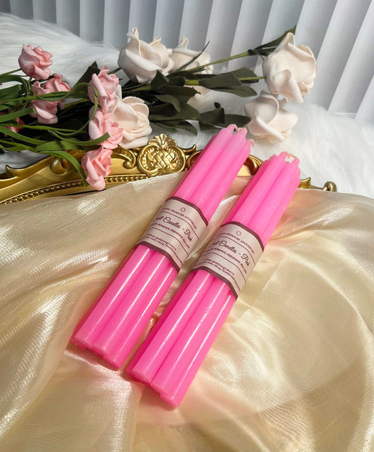 5pcs Reiki Charged Spell Candle - Pink