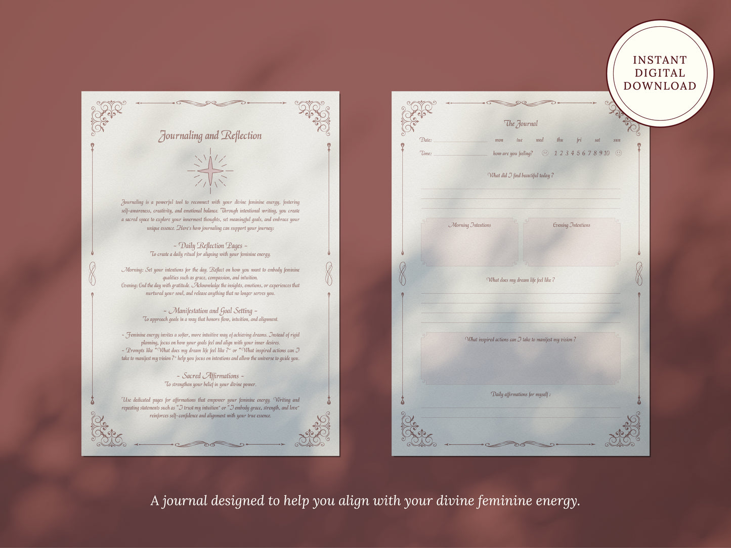 Divine Feminine Awakening Journal - Digital Version