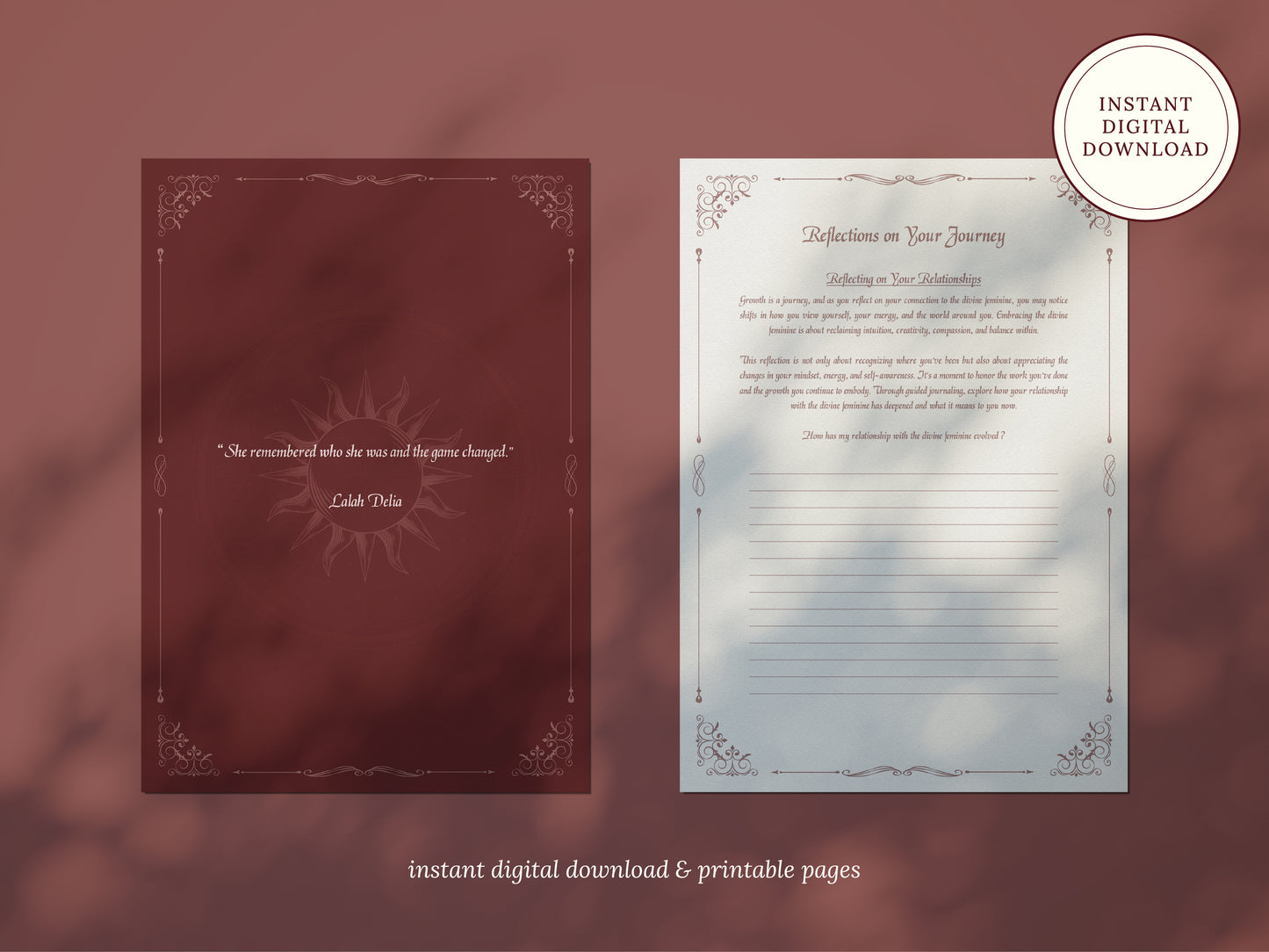 Divine Feminine Awakening Journal - Digital Version