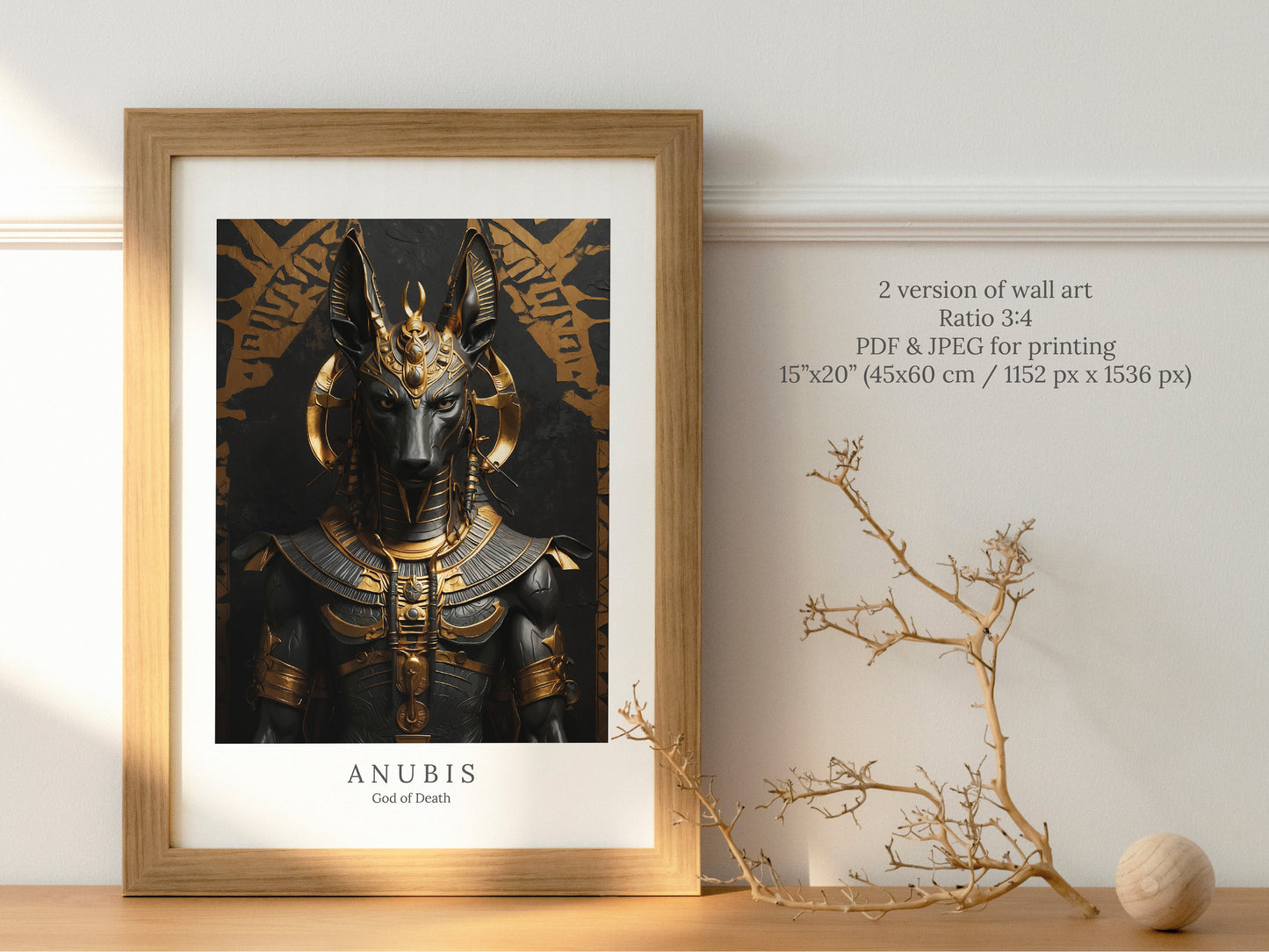 Anubis - God of Death - Digital Art