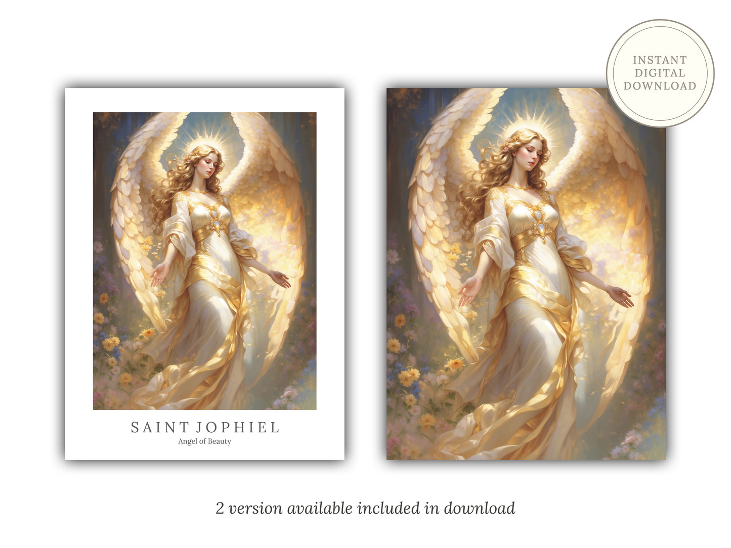 Archangel Jophiel - Angel of Beauty - Digital Art