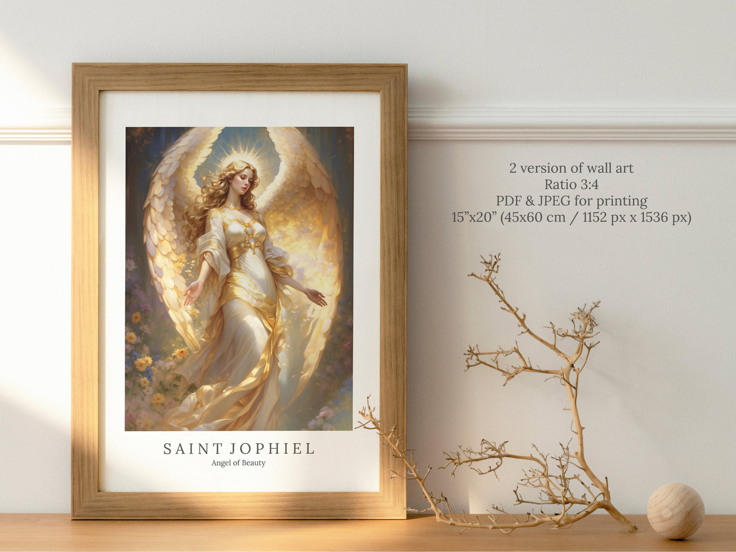 Archangel Jophiel - Angel of Beauty - Digital Art