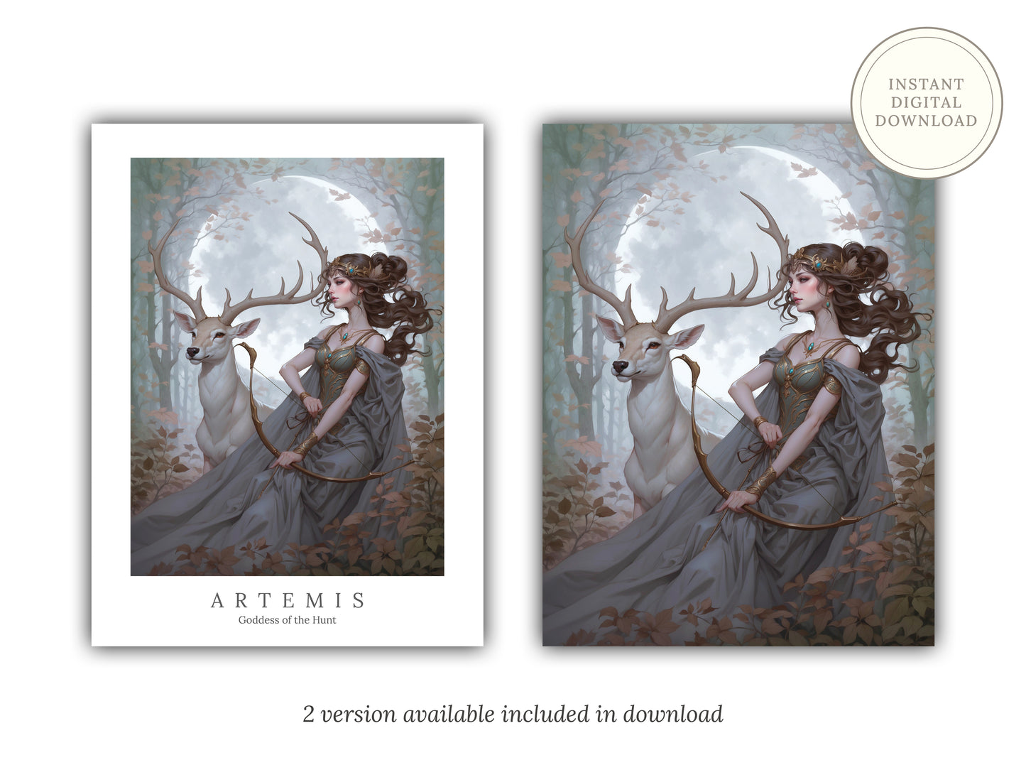 Artemis - Goddess of the Hunt - Digital Art