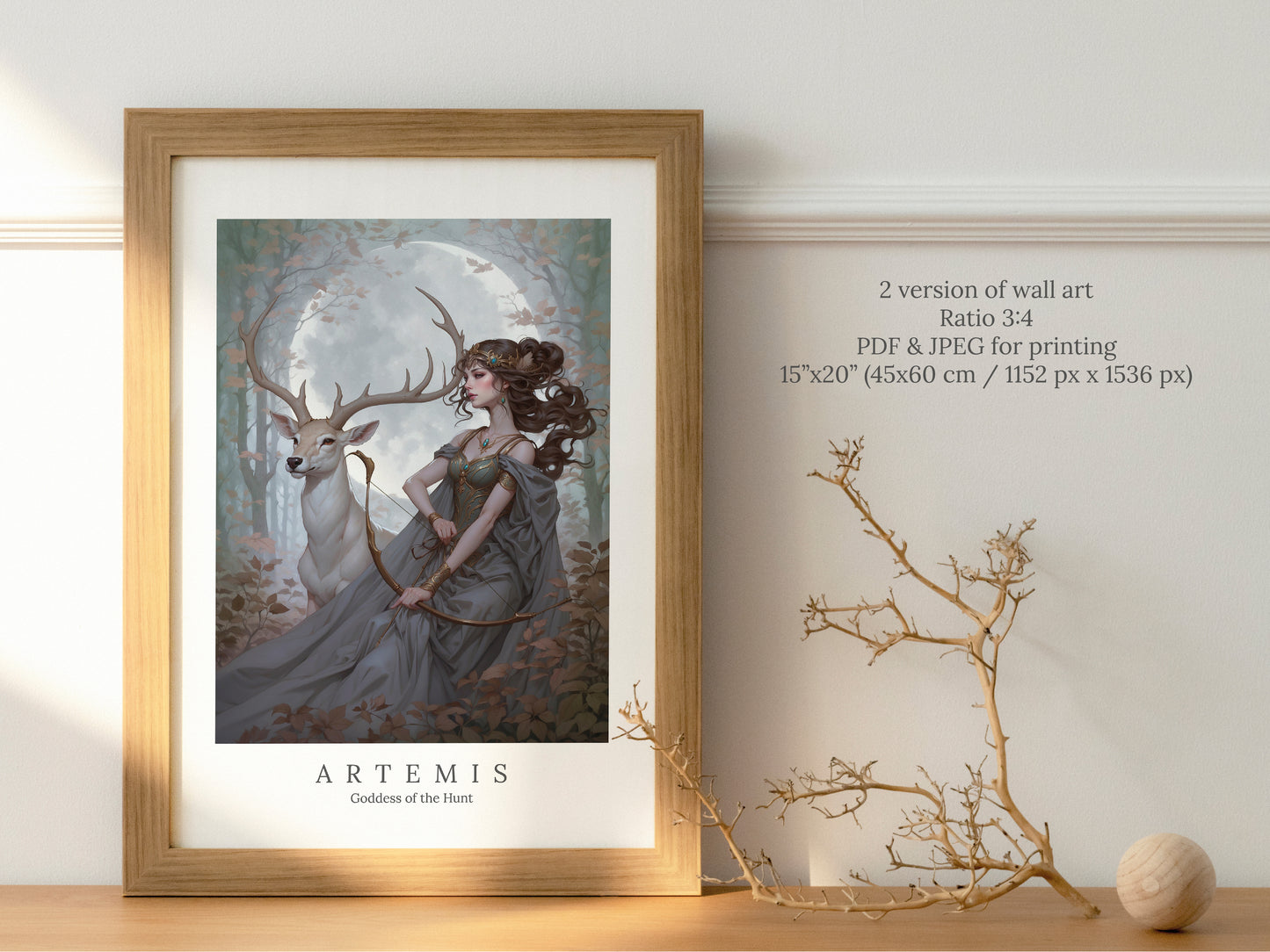 Artemis - Goddess of the Hunt - Digital Art