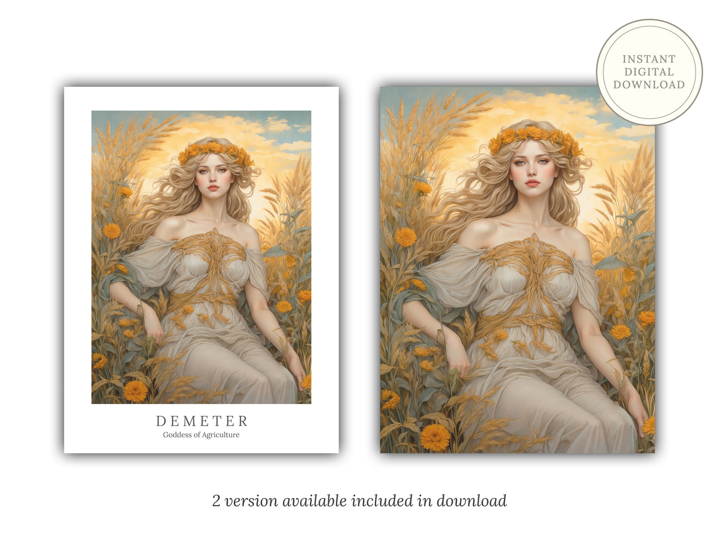 Demeter - Goddess of Harvest - Digital Art
