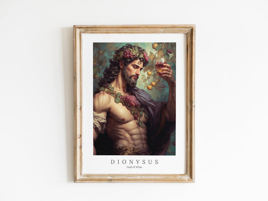 Dionysus - God of Wine - Digital Art