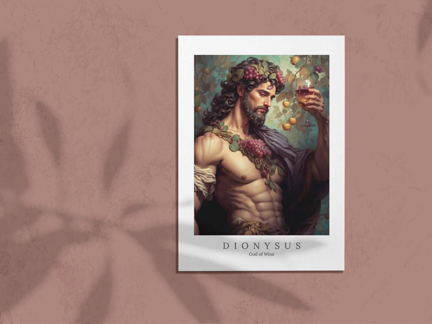 Dionysus - God of Wine - Digital Art