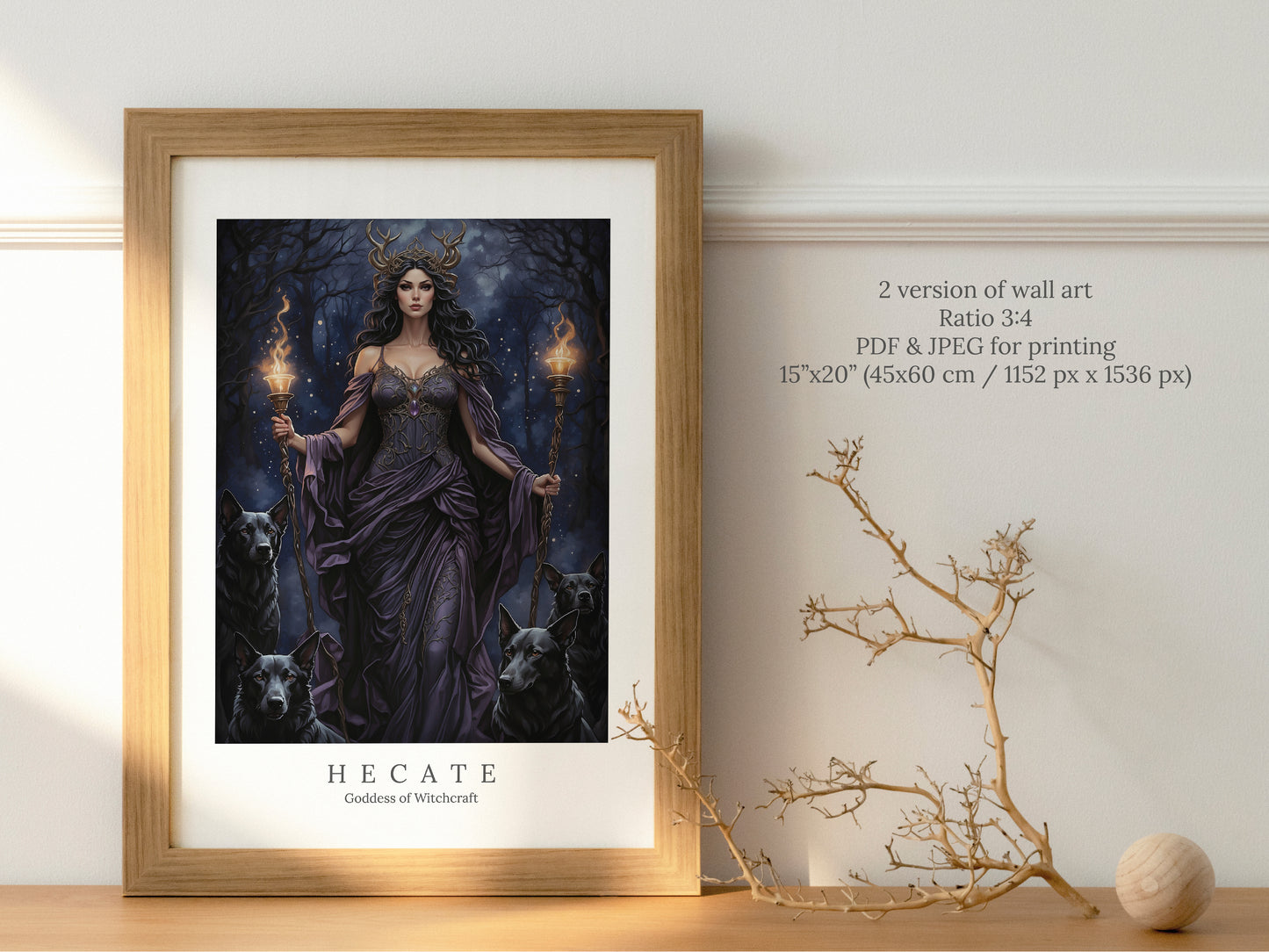 Hecate - Goddess of Crossroads - Digital Art