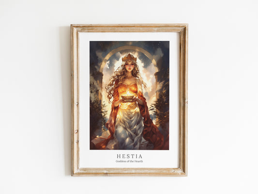 Hestia - Goddess of the Hearth - Digital Art