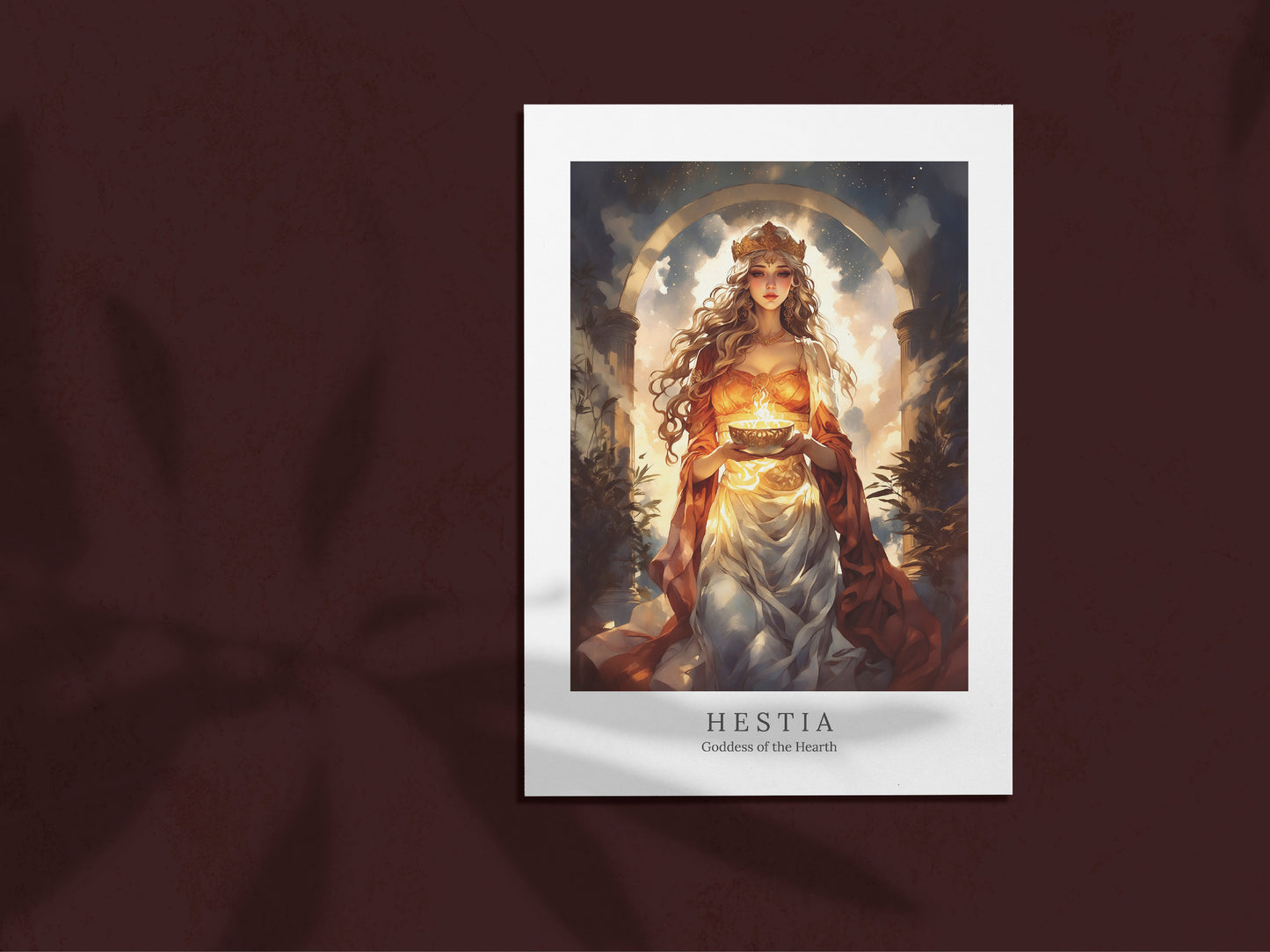 Hestia - Goddess of the Hearth - Digital Art
