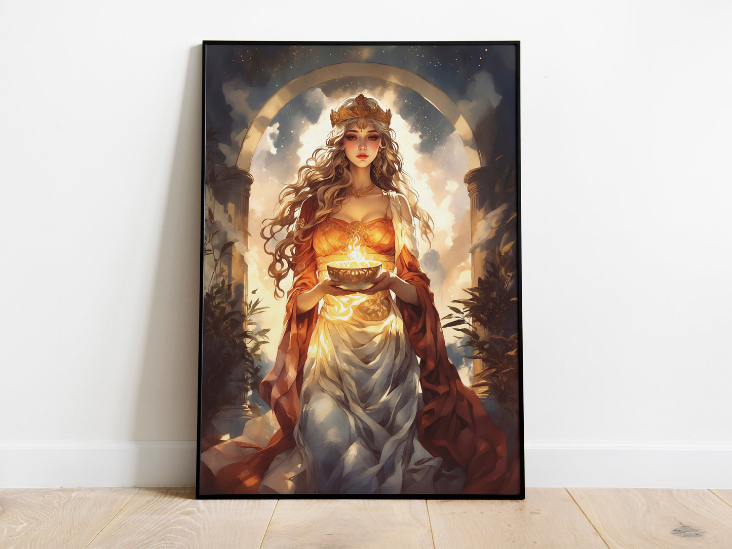 Hestia - Goddess of the Hearth - Digital Art