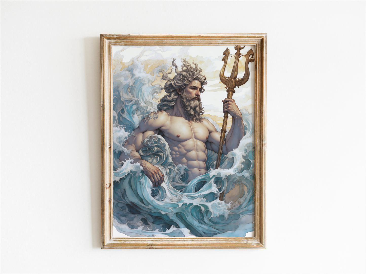 Poseidon - God of the Sea - Digital Art
