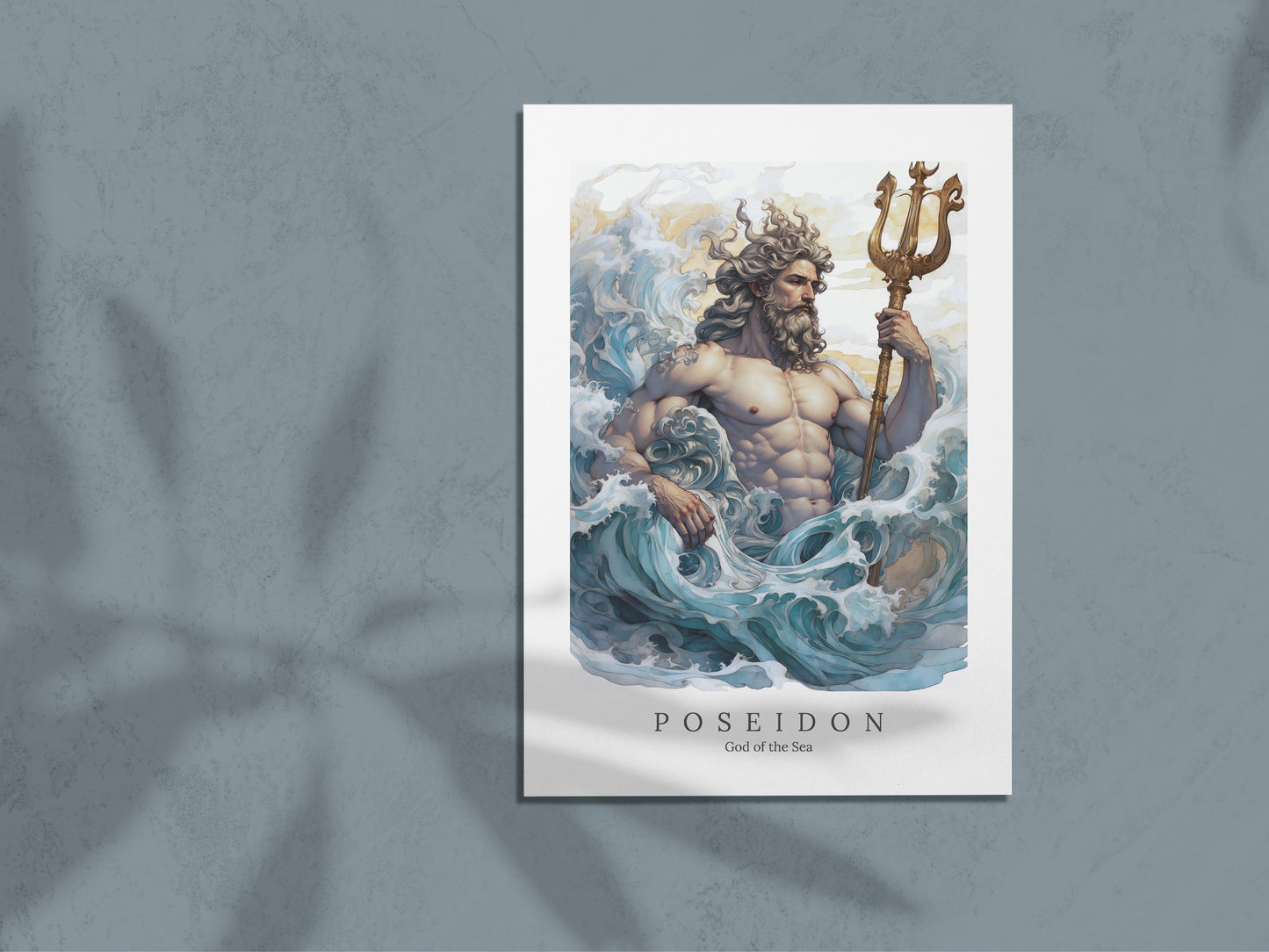 Poseidon - God of the Sea - Digital Art
