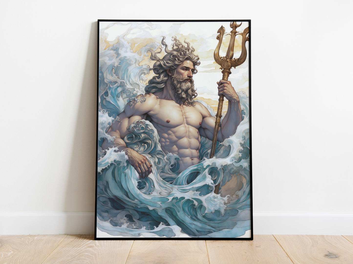 Poseidon - God of the Sea - Digital Art