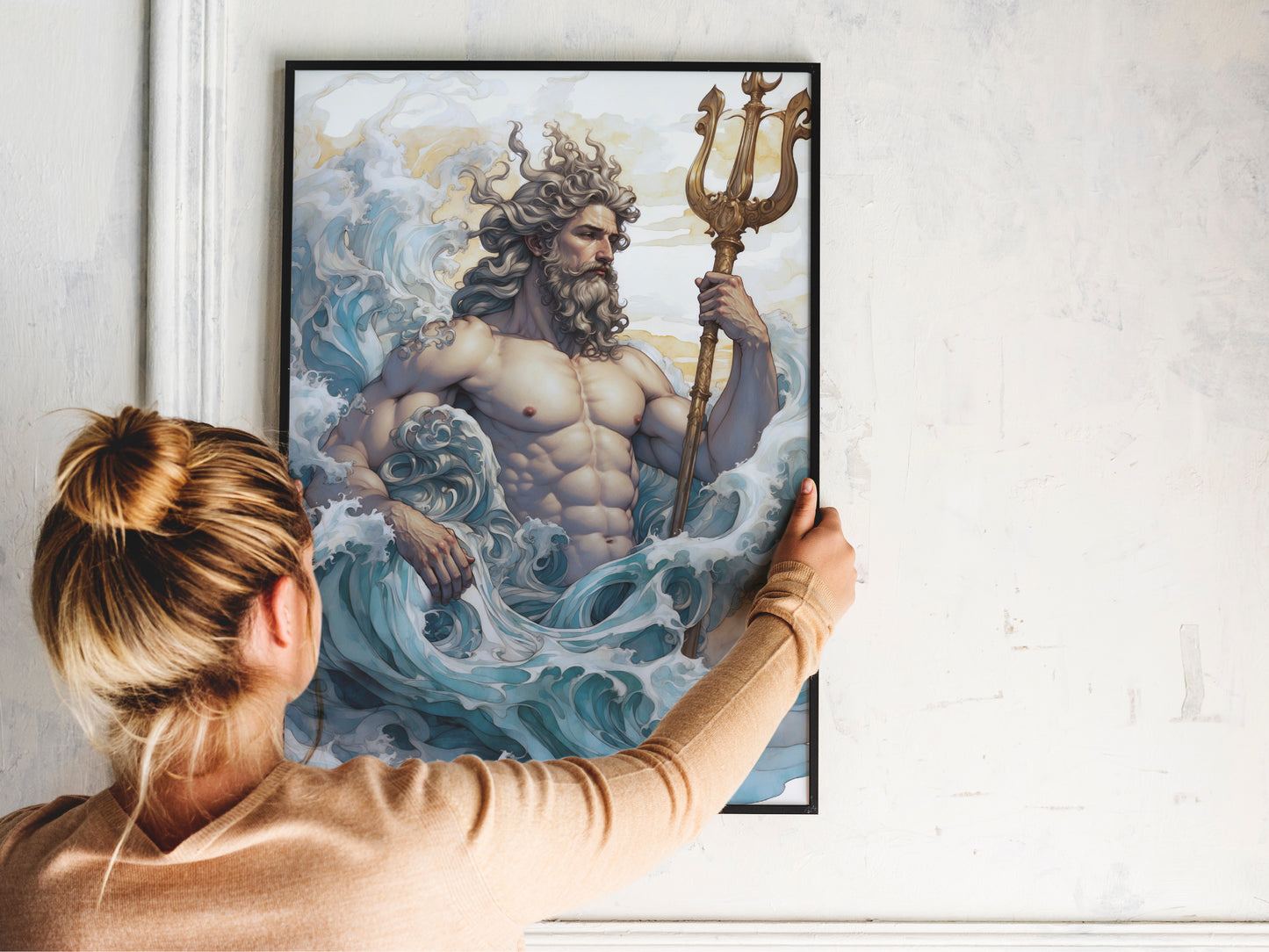 Poseidon - God of the Sea - Digital Art