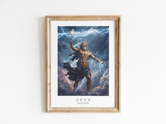 Zeus - God of the Sky - Digital Art