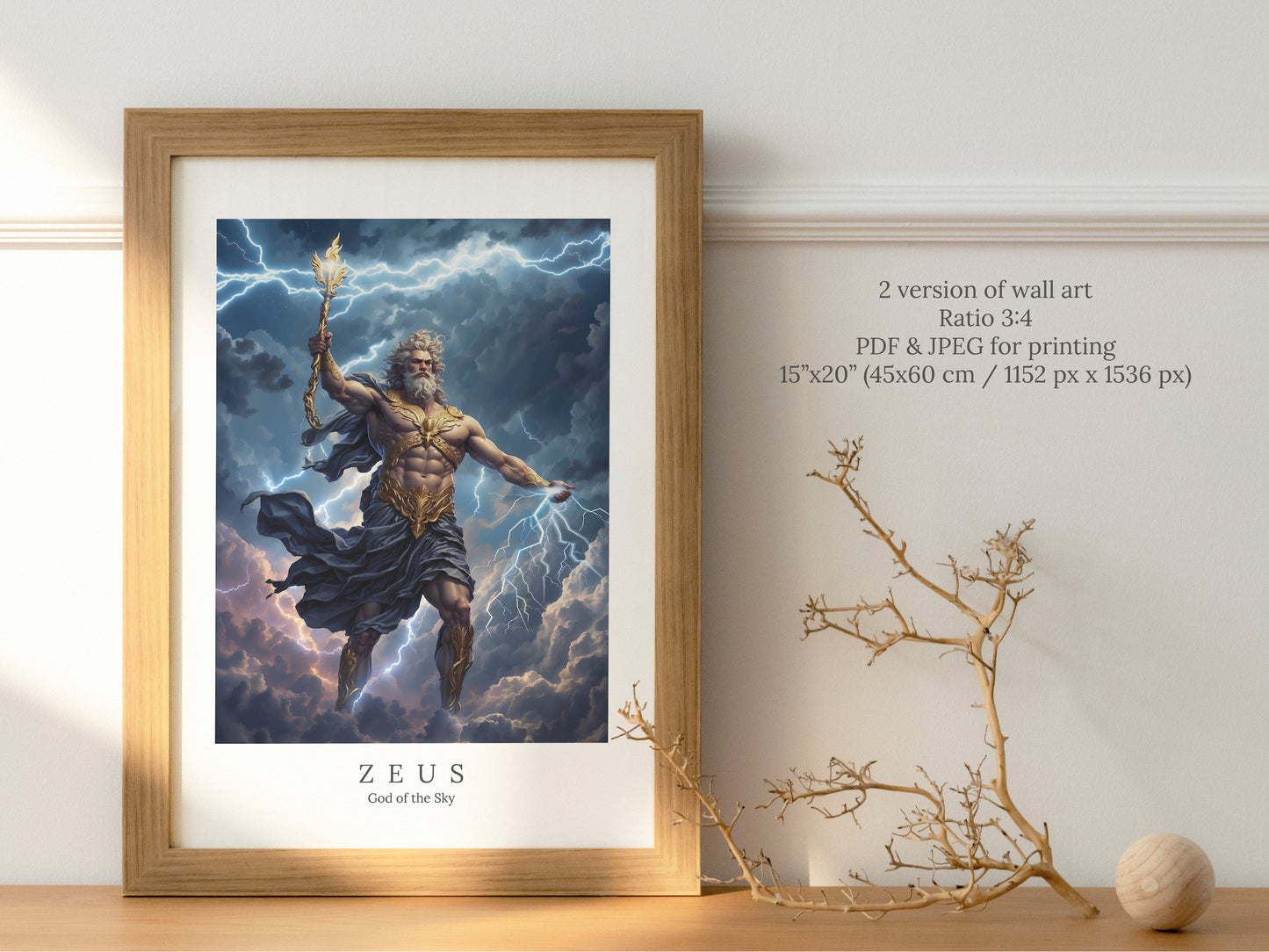 Zeus - God of the Sky - Digital Art