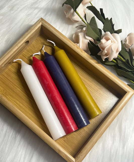 Organic Beeswax Taper Candles