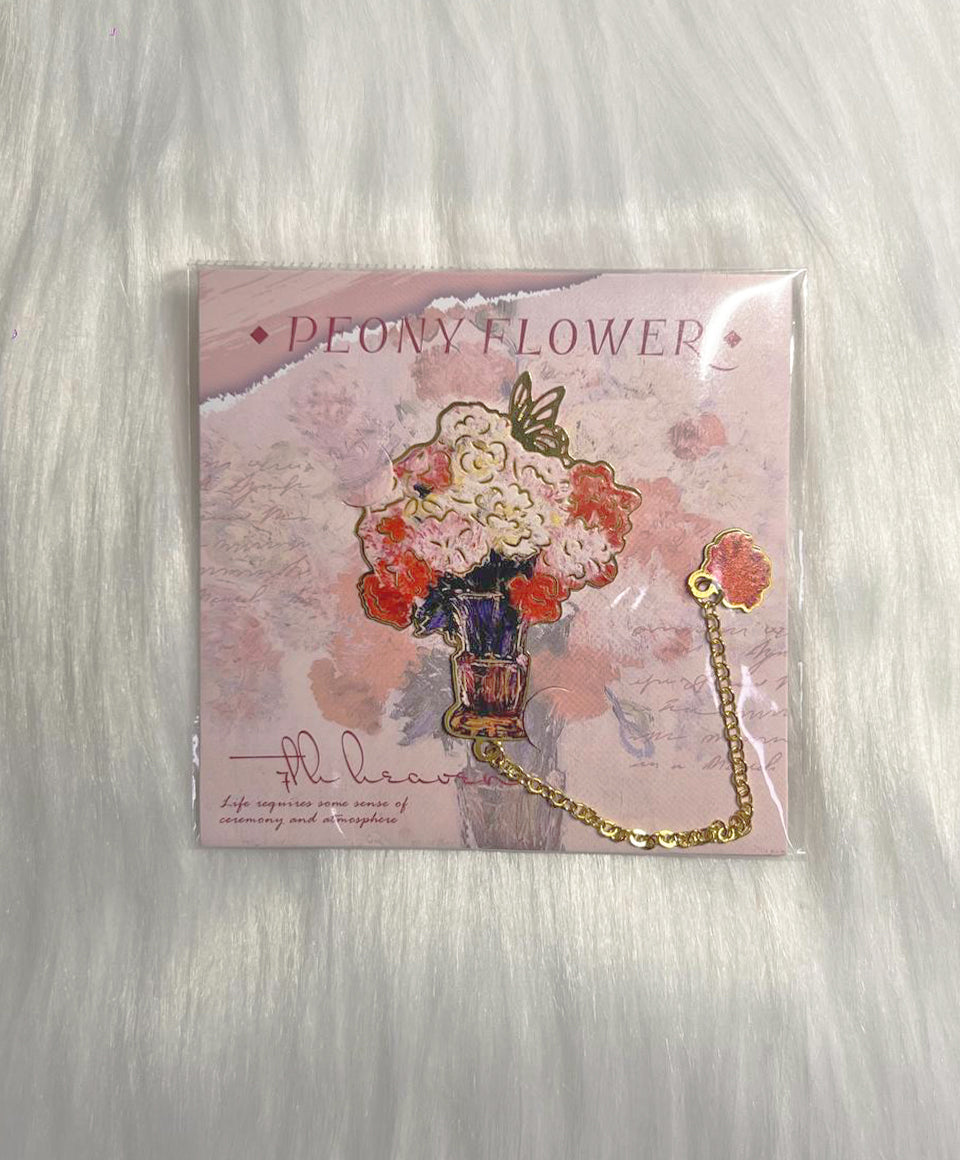 Floral & Butterfly Metal Bookmark