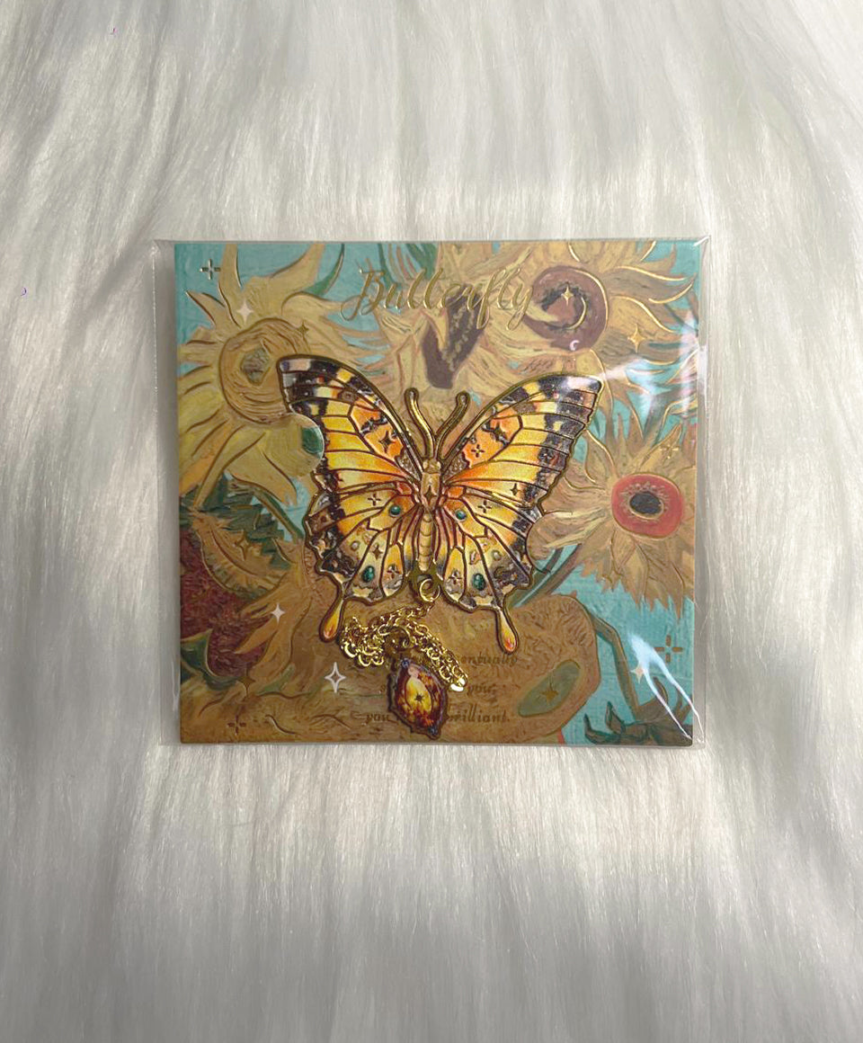 Floral & Butterfly Metal Bookmark