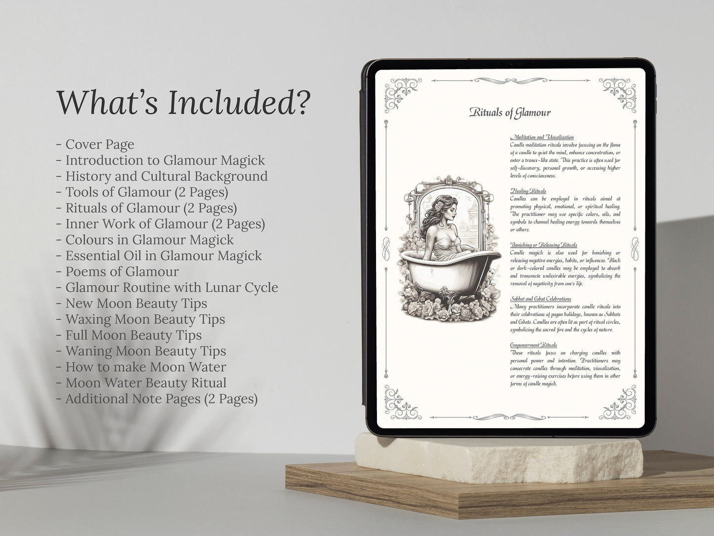 Glamour Magick - Grimoire Pages - Beauty Magick - Beauty Spells - Witchcraft - Book Of Shadows - Printable - Digital Book of Shadows