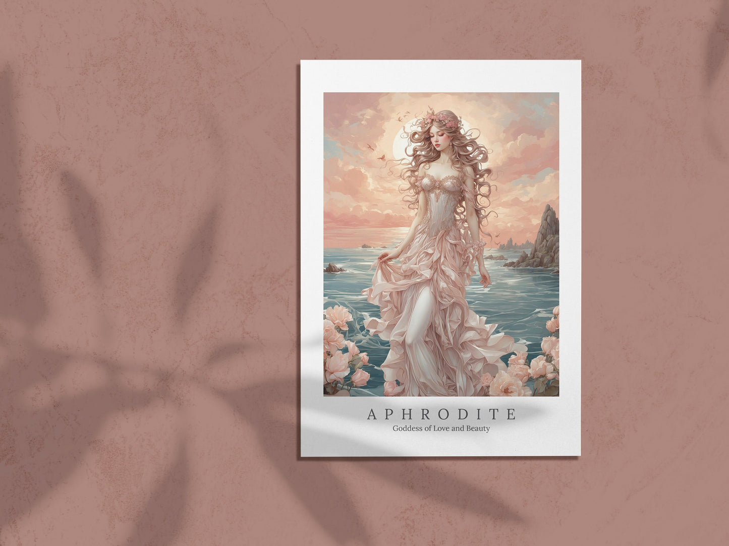 Aphrodite Digital Art - Goddess of Love and Beauty, Ancient Greece Art, Greek Mythology Print, Aphrodite Painting, Greek Goddess, Witchcraft