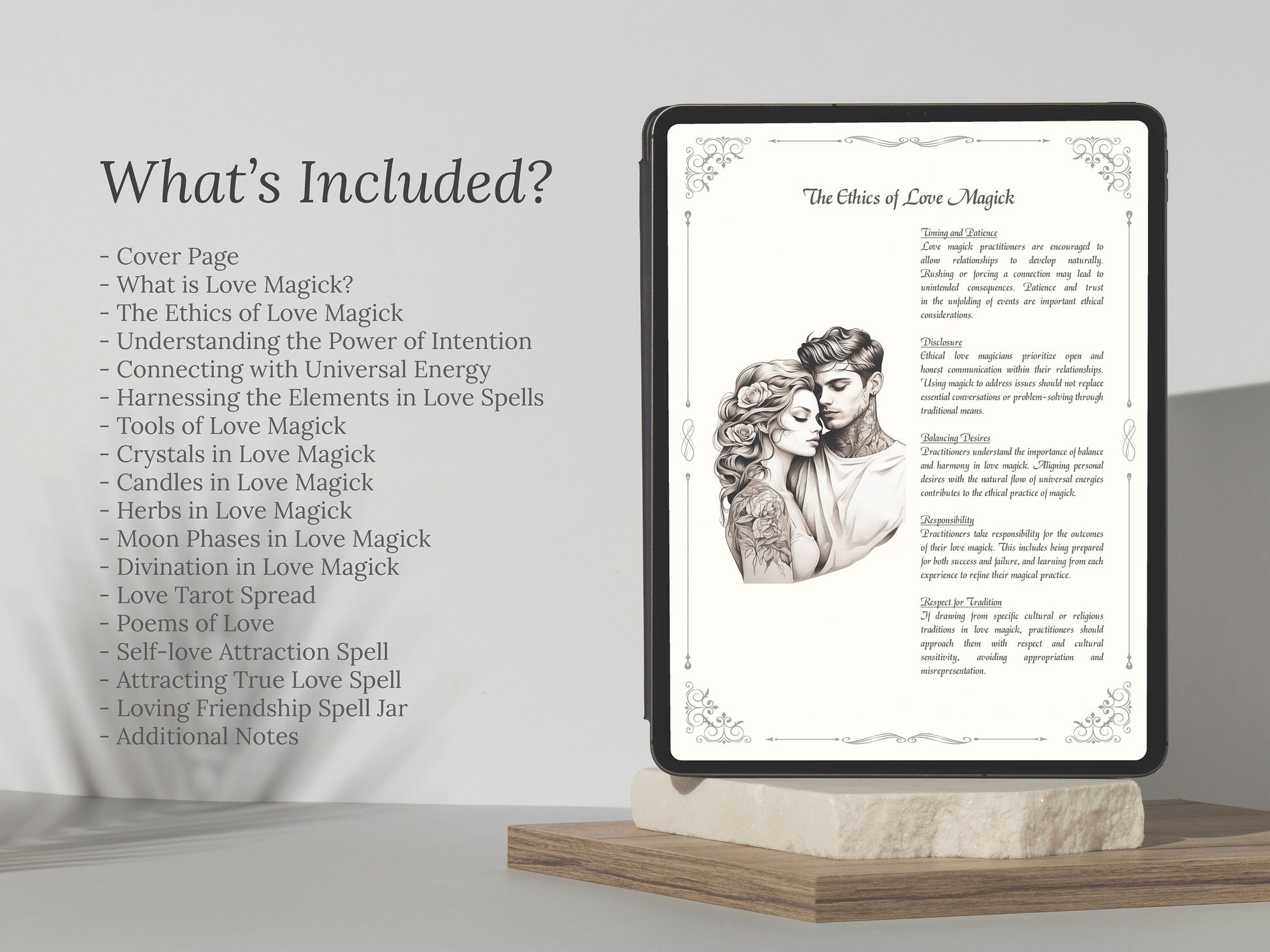 Love Magick - Grimoire Pages - Relationship Magick - Love Spells - Witchcraft - Book Of Shadows - Printable - Digital Book of Shadows - Love