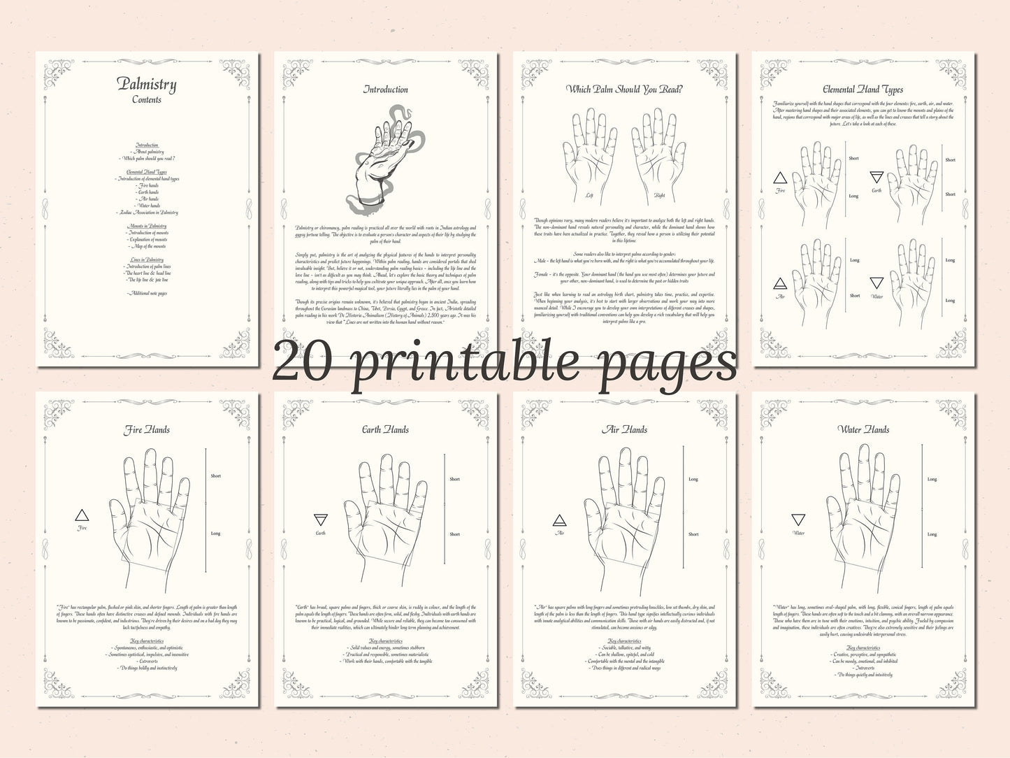 Palmistry Grimoire, Basics Of Palm Reading, Witch Journal Grimoire Pages, Book Of Shadows Pages, Palm Reading Guide, Beginner Palmistry