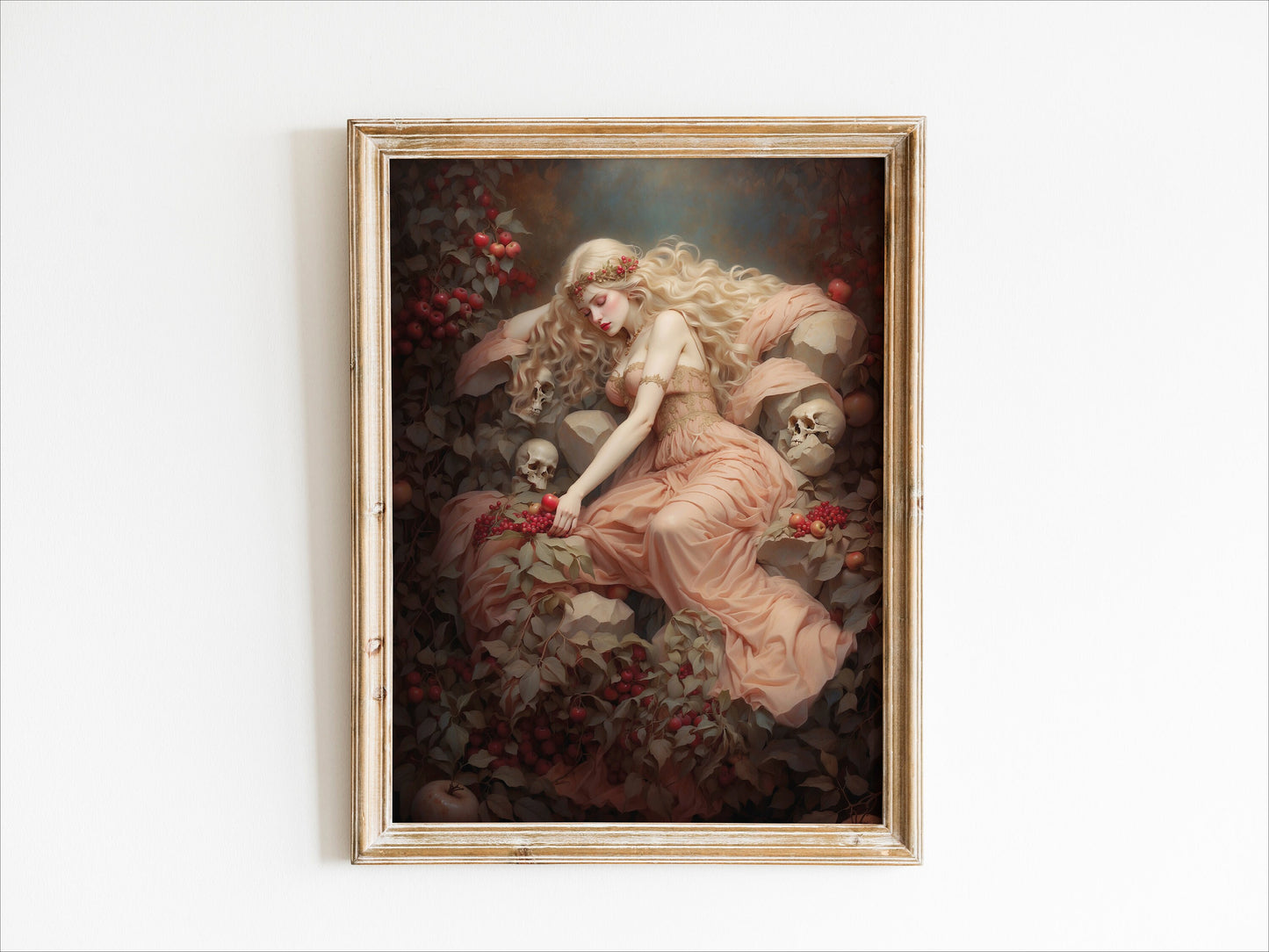 Persephone Digital Art - Goddess of Spring, Goddess of the Dead, Queen of Underworld, Printable Wall Art, Greek Mythology, Greek Goddess