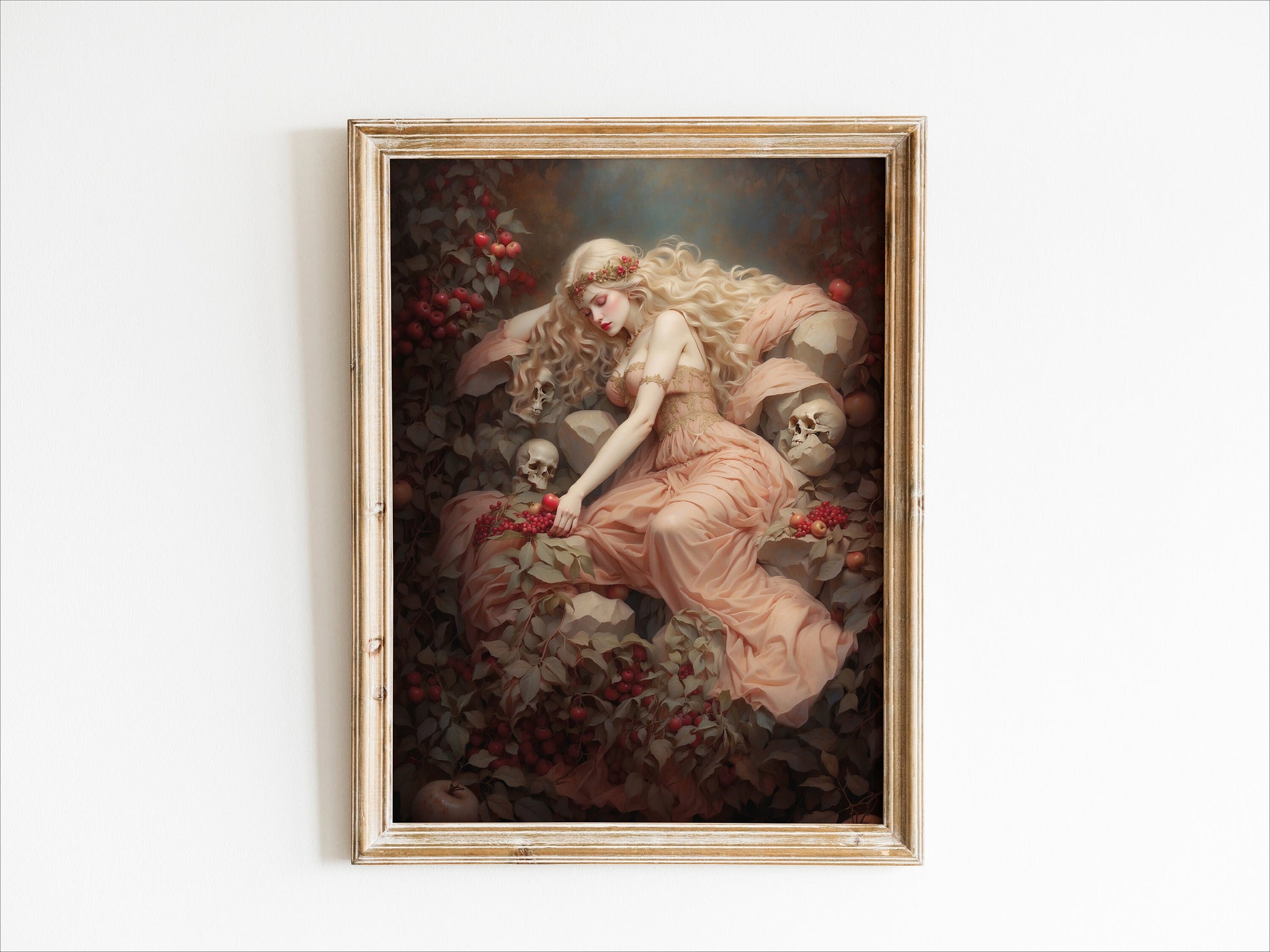 Persephone Digital Art - Goddess of Spring, Goddess of the Dead, Queen of Underworld, Printable Wall Art, Greek Mythology, Greek Goddess