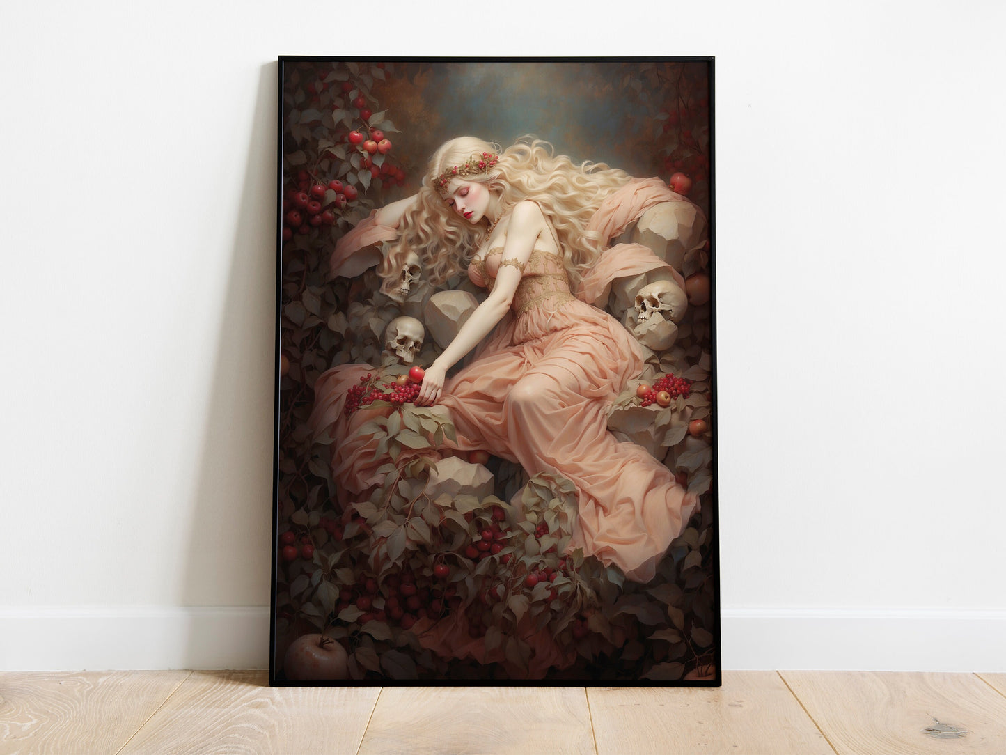 Persephone Digital Art - Goddess of Spring, Goddess of the Dead, Queen of Underworld, Printable Wall Art, Greek Mythology, Greek Goddess