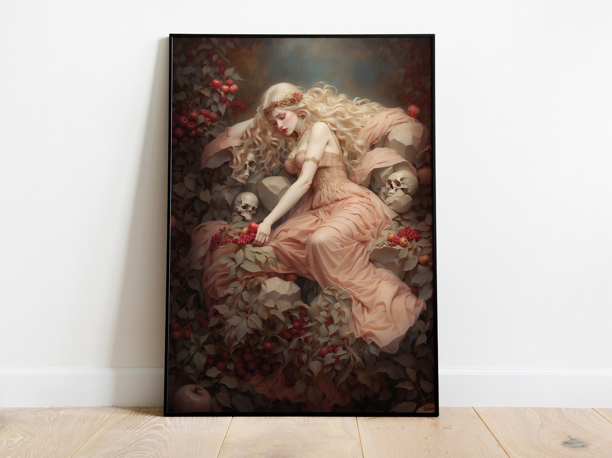 Persephone Digital Art - Goddess of Spring, Goddess of the Dead, Queen of Underworld, Printable Wall Art, Greek Mythology, Greek Goddess
